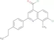 7-Chloro-8-methyl-2-(4-propylphenyl)quinoline-4-carbonyl chloride