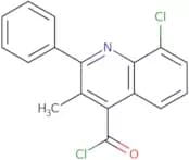 8-Chloro-3-methyl-2-phenylquinoline-4-carbonyl chloride