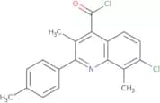 7-Chloro-3,8-dimethyl-2-(4-methylphenyl)quinoline-4-carbonyl chloride
