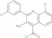 8-Chloro-2-(3-chlorophenyl)-3-methylquinoline-4-carbonyl chloride