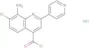 7-Chloro-8-methyl-2-pyridin-4-ylquinoline-4-carbonyl chloride hydrochloride