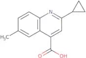 2-Cyclopropyl-6-methylquinoline-4-carboxylic acid