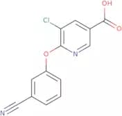 5-Chloro-6-(3-cyanophenoxy)nicotinic acid
