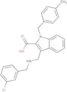 3-{[(3-Chlorobenzyl)amino]methyl}-1-(4-methylbenzyl)-1H-indole-2-carboxylic acid