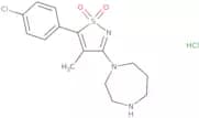 1-[5-(4-Chlorophenyl)-4-methyl-1,1-dioxidoisothiazol-3-yl]-1,4-diazepane hydrochloride