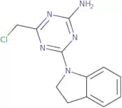 4-(Chloromethyl)-6-(2,3-dihydro-1H-indol-1-yl)-1,3,5-triazin-2-amine