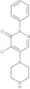 4-Chloro-2-phenyl-5-piperazin-1-ylpyridazin-3(2H)-one