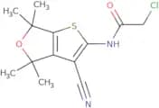2-Chloro-N-(3-cyano-4,4,6,6-tetramethyl-4,6-dihydrothieno[2,3-c]furan-2-yl)acetamide