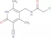 2-Chloro-N-[(5-cyano-2,4-dimethyl-6-oxo-1,6-dihydropyridin-3-yl)methyl]acetamide