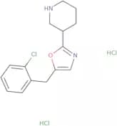 3-[5-(2-Chlorobenzyl)-1,3-oxazol-2-yl]piperidine dihydrochloride
