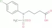 4-[(4-Chlorophenyl)(methylsulfonyl)amino]butanoic acid
