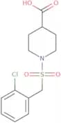 1-[(2-Chlorobenzyl)sulfonyl]piperidine-4-carboxylic acid