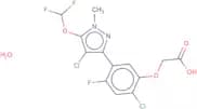 2-Chloro-5-(4-chloro-5-difluoromethoxy-1-methylpyrazol-3-yl)-4-fluorophenoxyacetic acid monohydrate