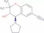 6-Cyano-3,4-dihydro-2,2-dimethyl-trans-4-(1-pyrrolidinyl)-2H-benzo-[b]-pyrano-3-ol