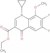 1-Cyclopropyl-6,7-difluoro-1,4-dihydro-8-methoxy-4-oxo-3-quinolinecarboxylic acid ethyl ester