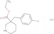 3-(4-Chlorobenzyl)piperidine-3-ethylcarboxylate HCl