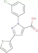 1-(3-Chlorophenyl)-3-(thiophen-2-yl)-1H-pyrazole-5-carboxylic acid