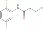 3-Chloro-N-(2,5-difluorophenyl)propanamide