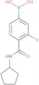[4-(Cyclopentylcarbamoyl)-3-fluorophenyl]boronic acid