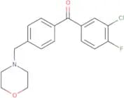 (3-Chloro-4-fluorophenyl)[4-(4-morpholinylmethyl)phenyl]methanone