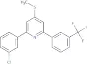 2-(3-Chlorophenyl)-4-Methylsulfanyl-6-[3-(Trifluoromethyl)Phenyl]Pyridine