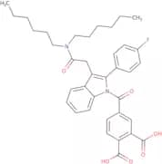 4-[3-[2-(Dihexylamino)-2-Oxoethyl]-2-(4-Fluorophenyl)Indole-1-Carbonyl]Phthalic Acid