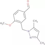 3-[(3,5-Dimethyl-1H-pyrazol-1-yl)methyl]-4-methoxybenzaldehyde