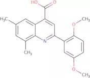2-(2,5-Dimethoxyphenyl)-6,8-dimethylquinoline-4-carboxylic acid
