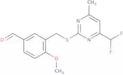 3-({[4-(Difluoromethyl)-6-methylpyrimidin-2-yl]thio}methyl)-4-methoxybenzaldehyde
