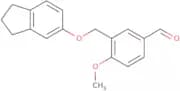 3-[(2,3-Dihydro-1H-inden-5-yloxy)methyl]-4-methoxybenzaldehyde