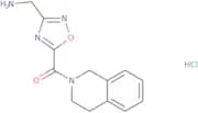 [5-(3,4-Dihydroisoquinolin-2(1H)-ylcarbonyl)-1,2,4-oxadiazol-3-yl]methylamine hydrochloride