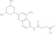 4-{[2-(3,5-Dimethylpiperidin-1-yl)-4-methylquinolin-6-yl]amino}-4-oxobutanoic acid