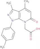 [3,4-Dimethyl-1-(4-methylphenyl)-6-oxo-1,6-dihydro-7H-pyrazolo[3,4-b]pyridin-7-yl]acetic acid