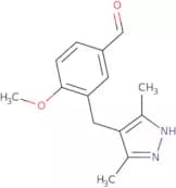 3-[(3,5-Dimethyl-1H-pyrazol-4-yl)methyl]-4-methoxybenzaldehyde hydrochloride