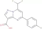 7-(Difluoromethyl)-5-(4-fluorophenyl)pyrazolo[1,5-a]pyrimidine-3-carboxylic acid