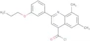 6,8-Dimethyl-2-(3-propoxyphenyl)quinoline-4-carbonyl chloride