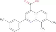 7,8-Dimethyl-2-(3-methylphenyl)quinoline-4-carboxylic acid