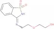 2-{2-[(1,1-Dioxido-1,2-benzisothiazol-3-yl)amino]ethoxy}ethanol