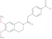 6,7-Dimethoxy-2-[(4-nitrophenyl)acetyl]-1,2,3,4-tetrahydroisoquinoline