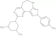 2-(3,5-Dimethylpiperidin-1-yl)-9-(4-methylphenyl)-5,6,7,9-tetrahydropyrazolo[3,4-b]pyrimido[4,5-d]…
