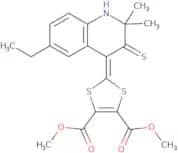 Dimethyl 2-(6-ethyl-2,2-dimethyl-3-thioxo-2,3-dihydroquinolin-4(1H)-ylidene)-1,3-dithiole-4,5-dica…