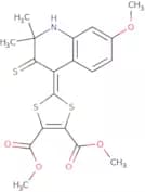 Dimethyl 2-(7-methoxy-2,2-dimethyl-3-thioxo-2,3-dihydroquinolin-4(1H)-ylidene)-1,3-dithiole-4,5-di…