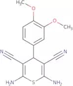 2,6-Diamino-4-(3,4-dimethoxyphenyl)-4H-thiopyran-3,5-dicarbonitrile