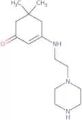5,5-Dimethyl-3-[(2-piperazin-1-ylethyl)amino]cyclohex-2-en-1-one