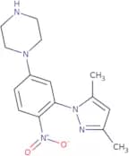 1-[3-(3,5-Dimethyl-1H-pyrazol-1-yl)-4-nitrophenyl]piperazine