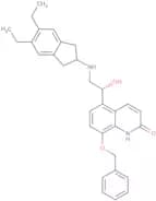 (R)-5-[2-[(5,6-Diethyl-2,3-dihydro-1H-inden-2-yl)amino]-1-hydroxyethyl]-8-(phenylmethoxy)quinolin-…