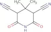 4,4-Dimethyl-2,6-dioxopiperidine-3,5-dicarbonitrile