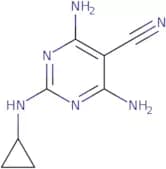 4,6-Diamino-2-(cyclopropylamino)pyrimidine-5-carbonitrile