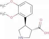 (3S,4R)-4-(2,3-Dimethoxyphenyl)pyrrolidine-3-carboxylicacid