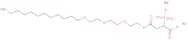 Disodium 4-(2-(2-(2-(dodecyloxy)ethoxy)ethoxy)ethyl) 2-sulphonatosuccinate